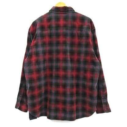 NEIGHBORHOOD 25AW Corduroy Check Long Shirt Red Size XL