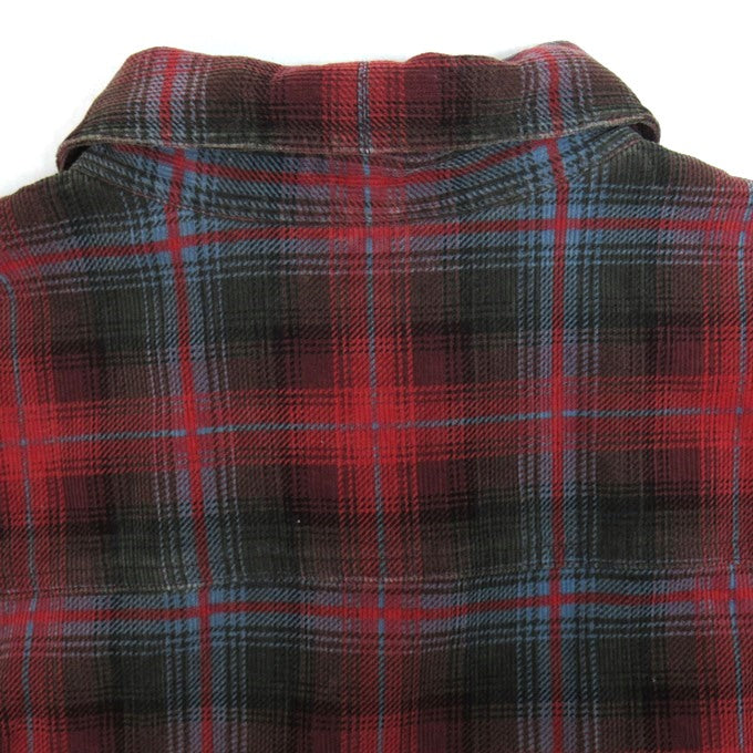 NEIGHBORHOOD 25AW Corduroy Check Long Shirt Red Size XL