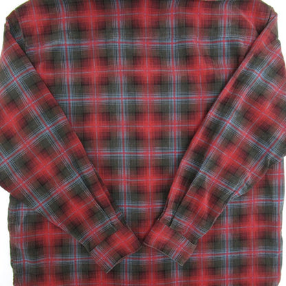 NEIGHBORHOOD 25AW Corduroy Check Long Shirt Red Size XL