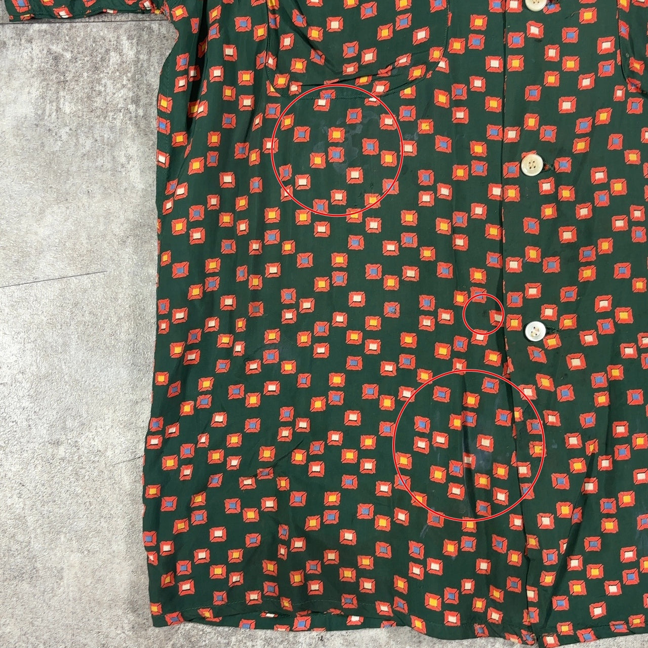 Levi's 40s 50s Vintage Levi Strauss Geo Aloha Shirt Size L