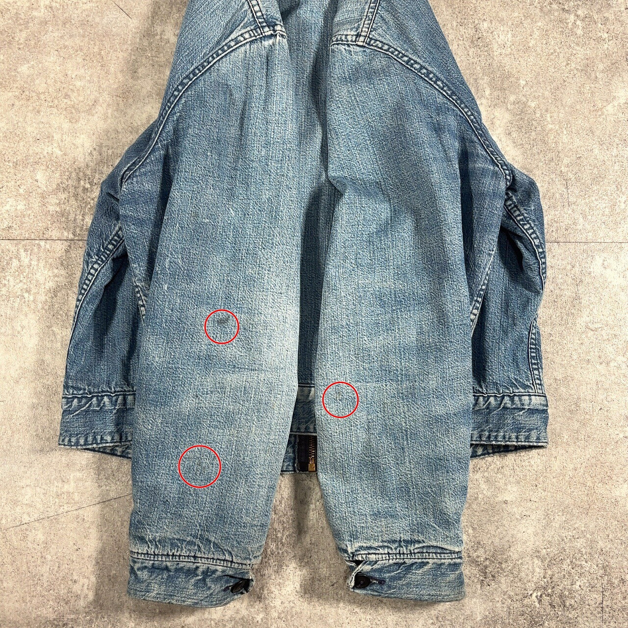 Unknown 60s Vintage Denim Blanket Lined Jacket Blue Size 44
