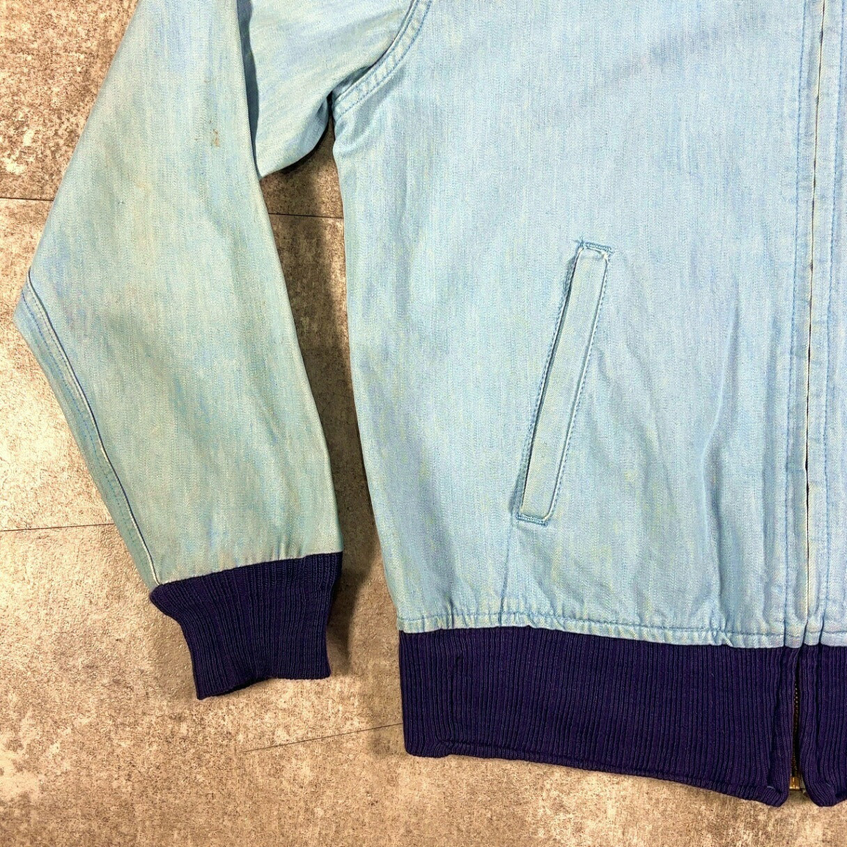 Vintage SUPPLDRAPE 50s 60s Chambray Blouson Size L