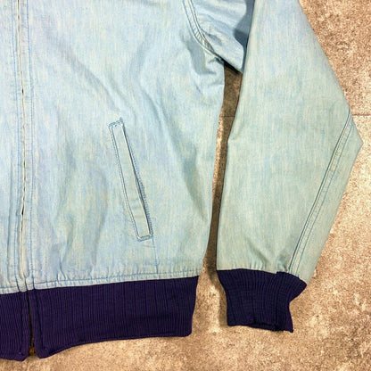Vintage SUPPLDRAPE 50s 60s Chambray Blouson Size L