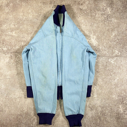 Vintage SUPPLDRAPE 50s 60s Chambray Blouson Size L