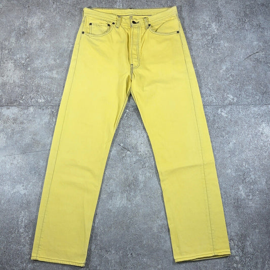Levi's 90s Vintage 501 Yellow USA Jeans Size W33