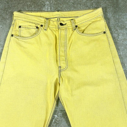 Levi's 90s Vintage 501 Yellow USA Jeans Size W33