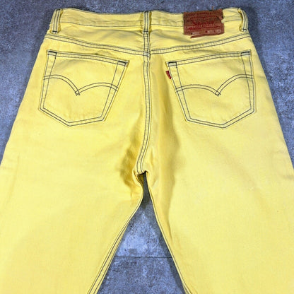 Levi's 90s Vintage 501 Yellow USA Jeans Size W33