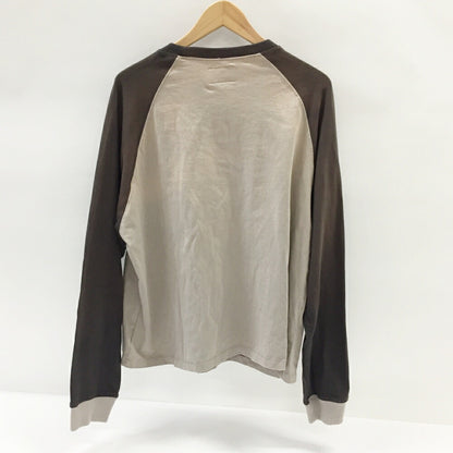 RHUDE Black Hills Long Sleeve Raglan T-Shirt Beige Size M