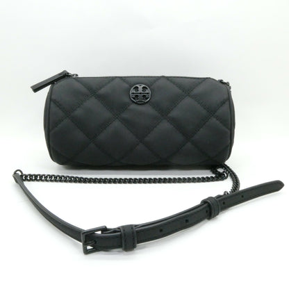 TORY BURCH Willa Matte Barrel Bag Black Size ONE SIZE