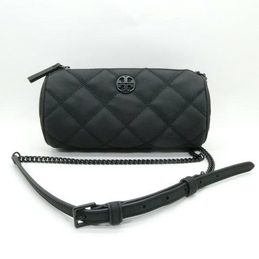 TORY BURCH Willa Matte Barrel Bag Black Size ONE SIZE