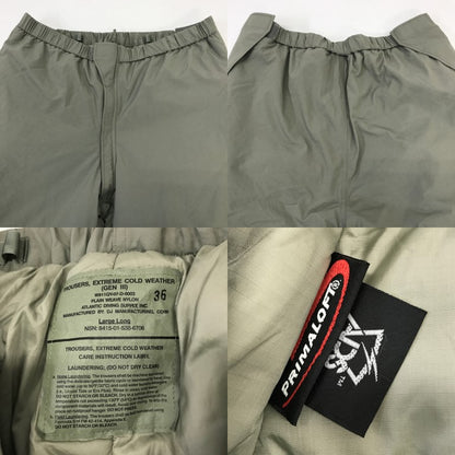 US ARMY ECWCS Gen III Level 7 Pants Gray Size 36