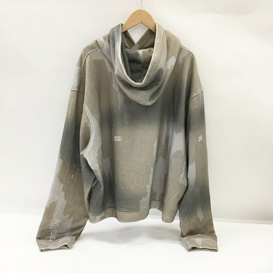 STAMPD Ikat Camo Cropped Hoodie Beige Size XXL