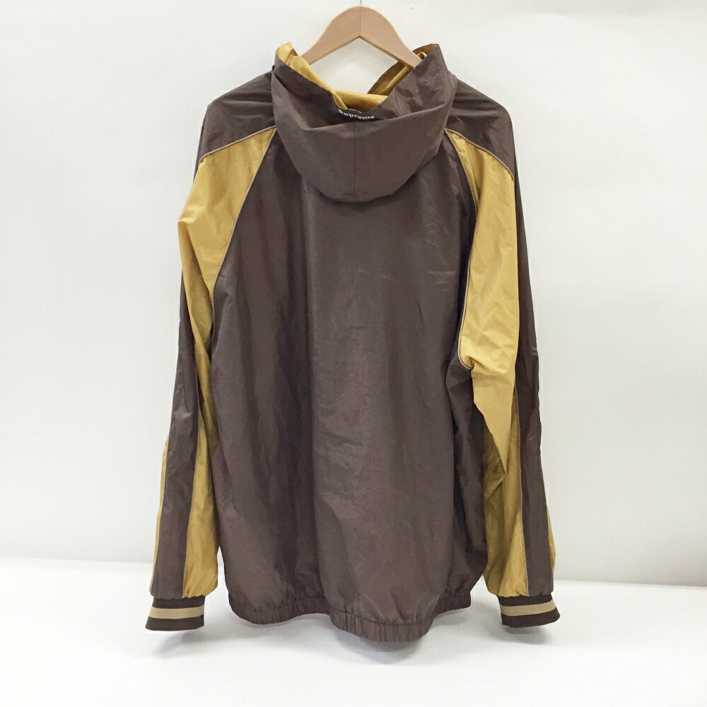 Supreme Hooded Warm Up Pullover Hoodie Brown Size XL
