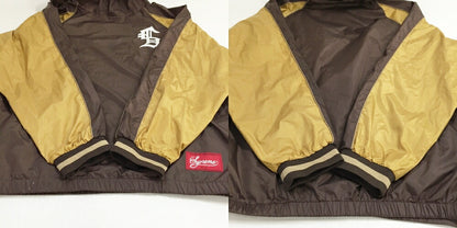 Supreme Hooded Warm Up Pullover Hoodie Brown Size XL