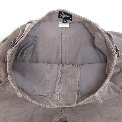 STUSSY 90's Corduroy Cargo Pants Lavender Gray Size 30