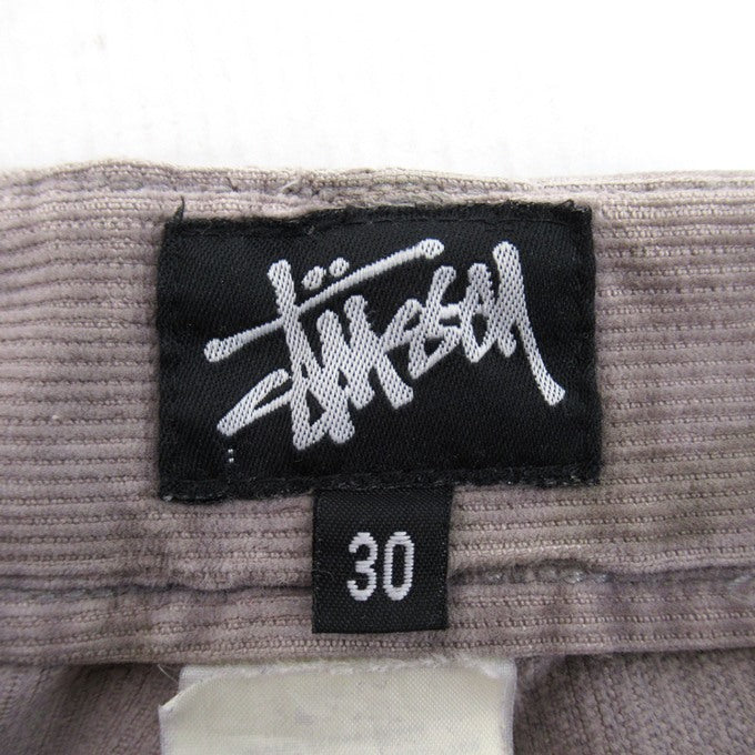 STUSSY 90's Corduroy Cargo Pants Lavender Gray Size 30