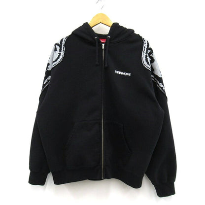 Supreme 25FW Wings Zip Up Hoodie Black Size L