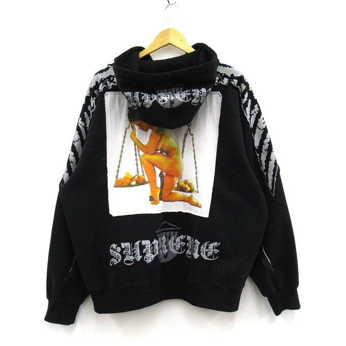 Supreme 25FW Wings Zip Up Hoodie Black Size L