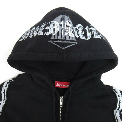 Supreme 25FW Wings Zip Up Hoodie Black Size L