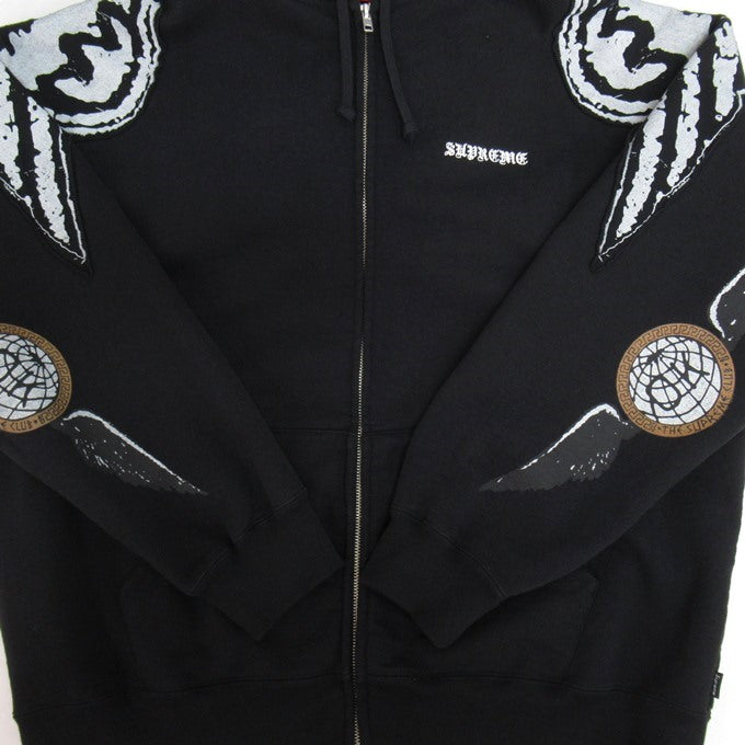 Supreme 25FW Wings Zip Up Hoodie Black Size L