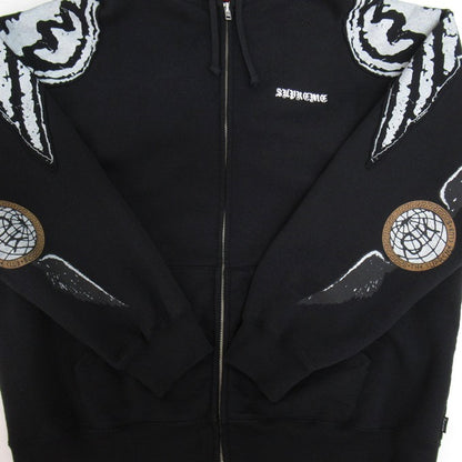 Supreme 25FW Wings Zip Up Hoodie Black Size L