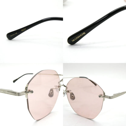Mr.CASANOVA RICH Silver Smoke Lens Sunglasses Size ONE SIZE
