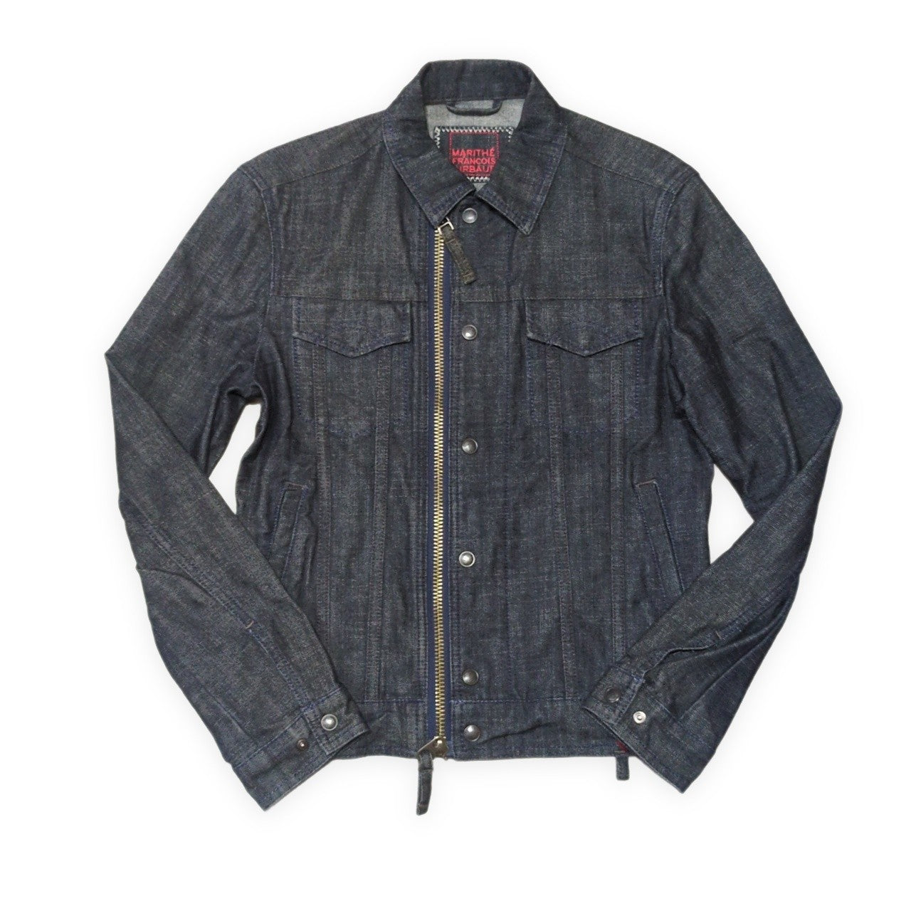 MARITHE 90s-00s Archive Blue Denim Zip Jacket Size 88