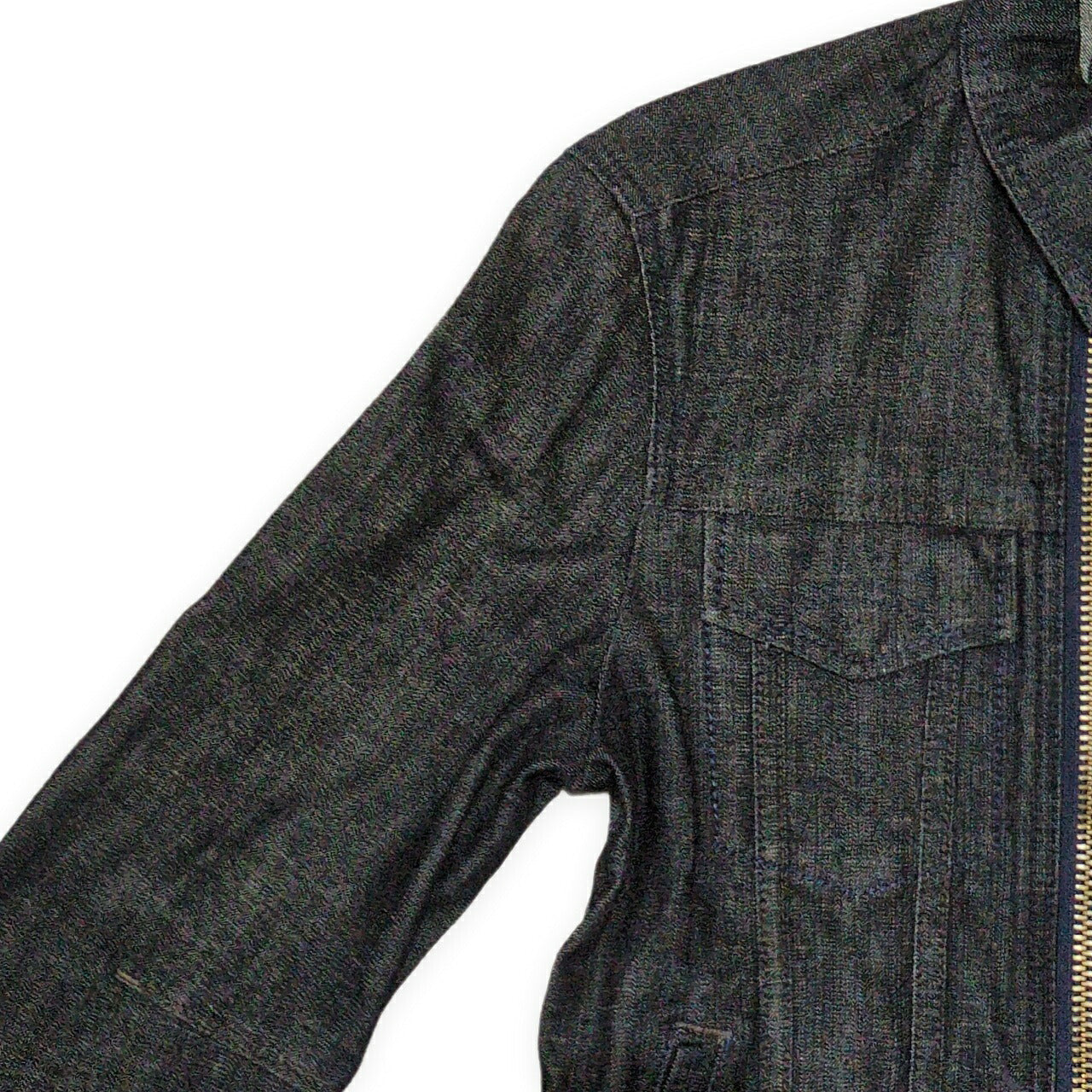 MARITHE 90s-00s Archive Blue Denim Zip Jacket Size 88