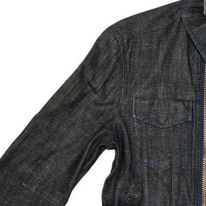 MARITHE 90s-00s Archive Blue Denim Zip Jacket Size 88