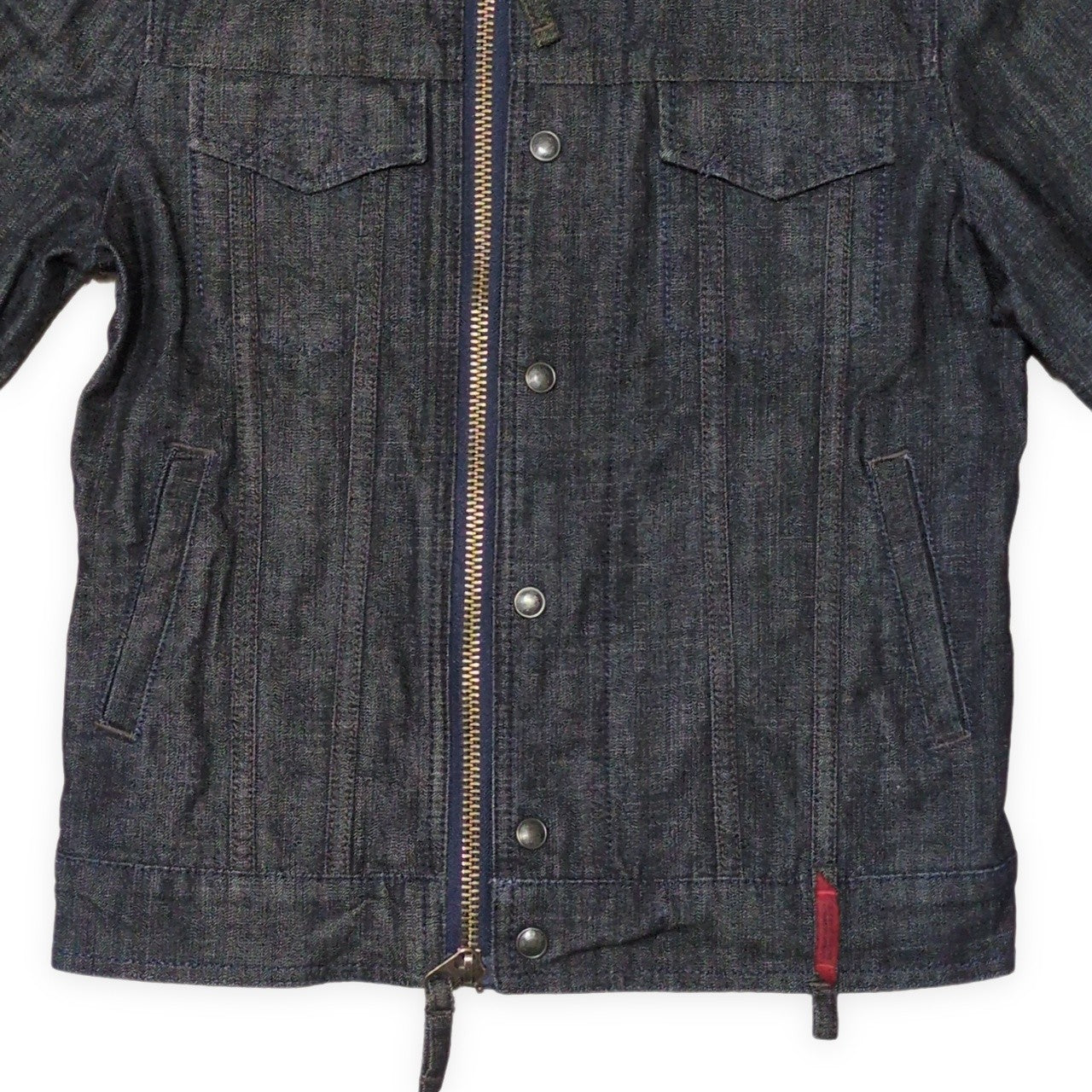 MARITHE 90s-00s Archive Blue Denim Zip Jacket Size 88