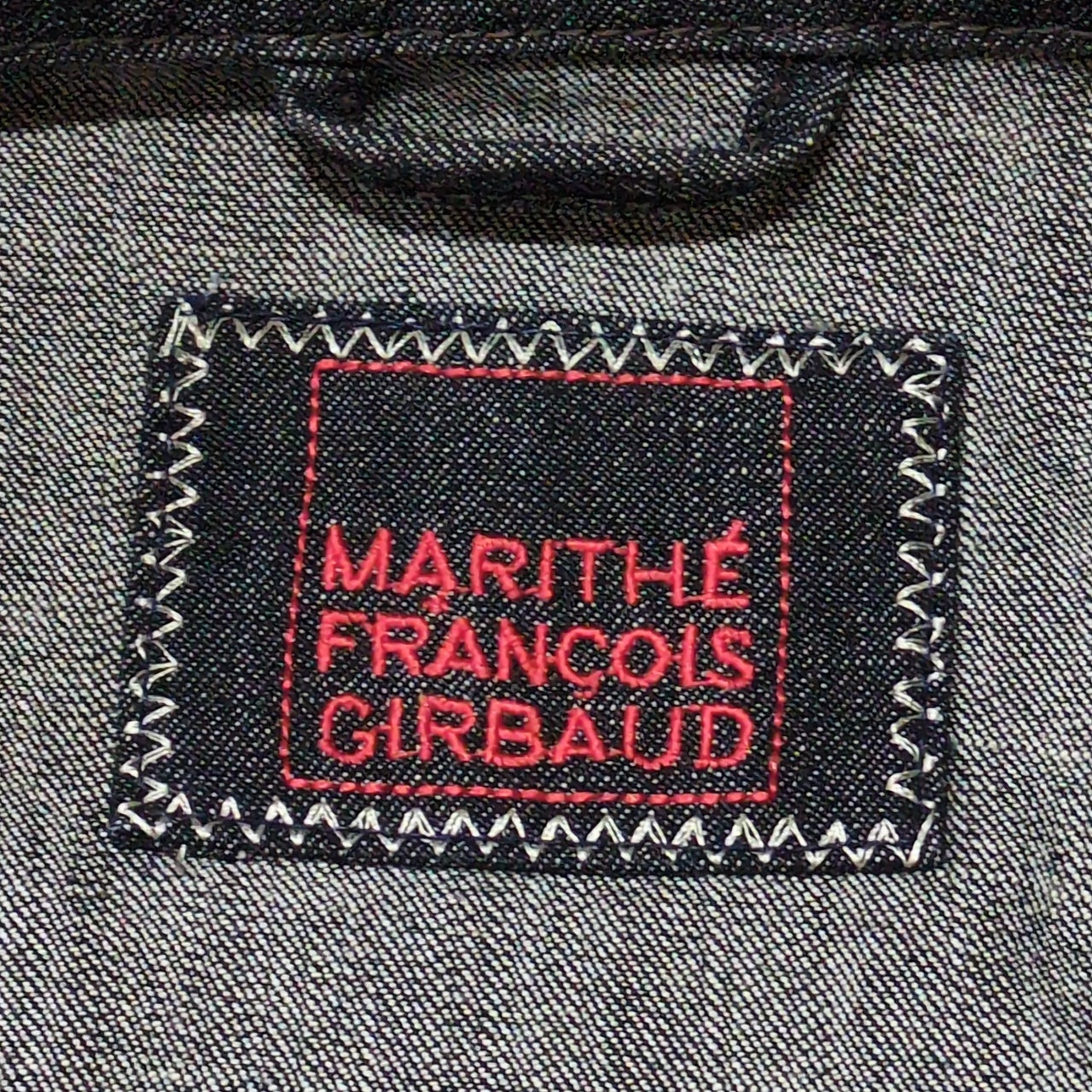 MARITHE 90s-00s Archive Blue Denim Zip Jacket Size 88