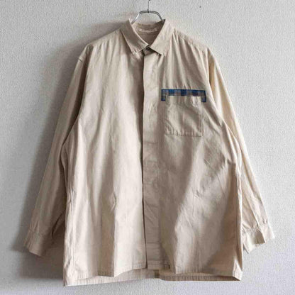 Y's for men SHIRTS Boxy Rayon Shirt Beige Size XL