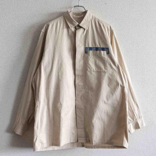 Y's for men SHIRTS Boxy Rayon Shirt Beige Size XL