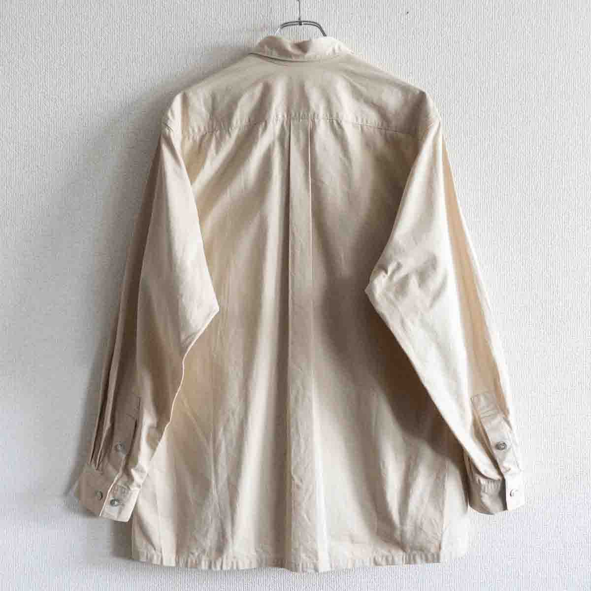 Y's for men SHIRTS Boxy Rayon Shirt Beige Size XL
