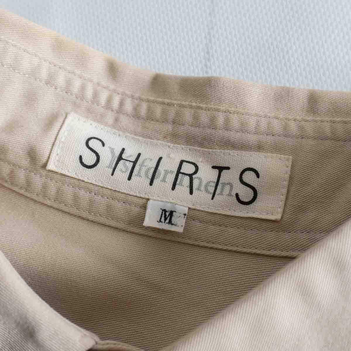 Y's for men SHIRTS Boxy Rayon Shirt Beige Size XL