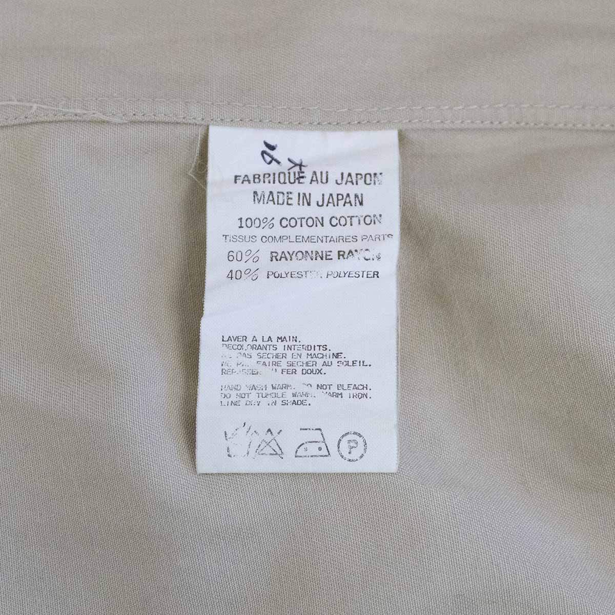 Y's for men SHIRTS Boxy Rayon Shirt Beige Size XL