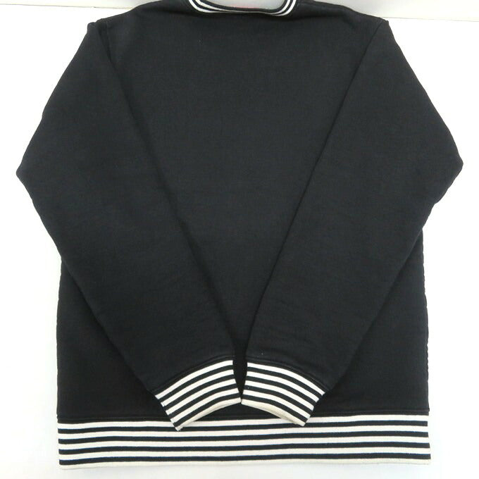 Supreme 14AW Classic Logo Striped Sweatshirt Black Size S