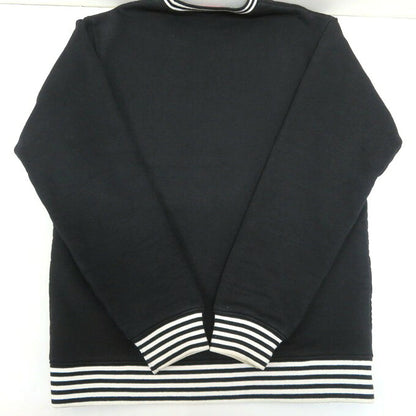 Supreme 14AW Classic Logo Striped Sweatshirt Black Size S