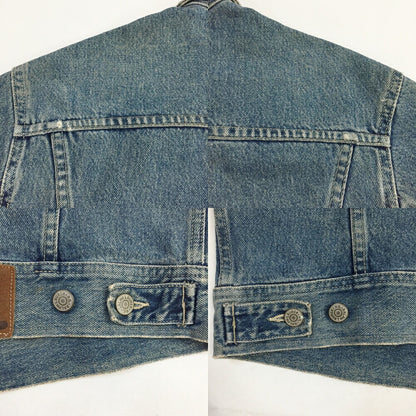 RRL 90s Cropped 3-Star Tag Denim Jacket Blue Size M