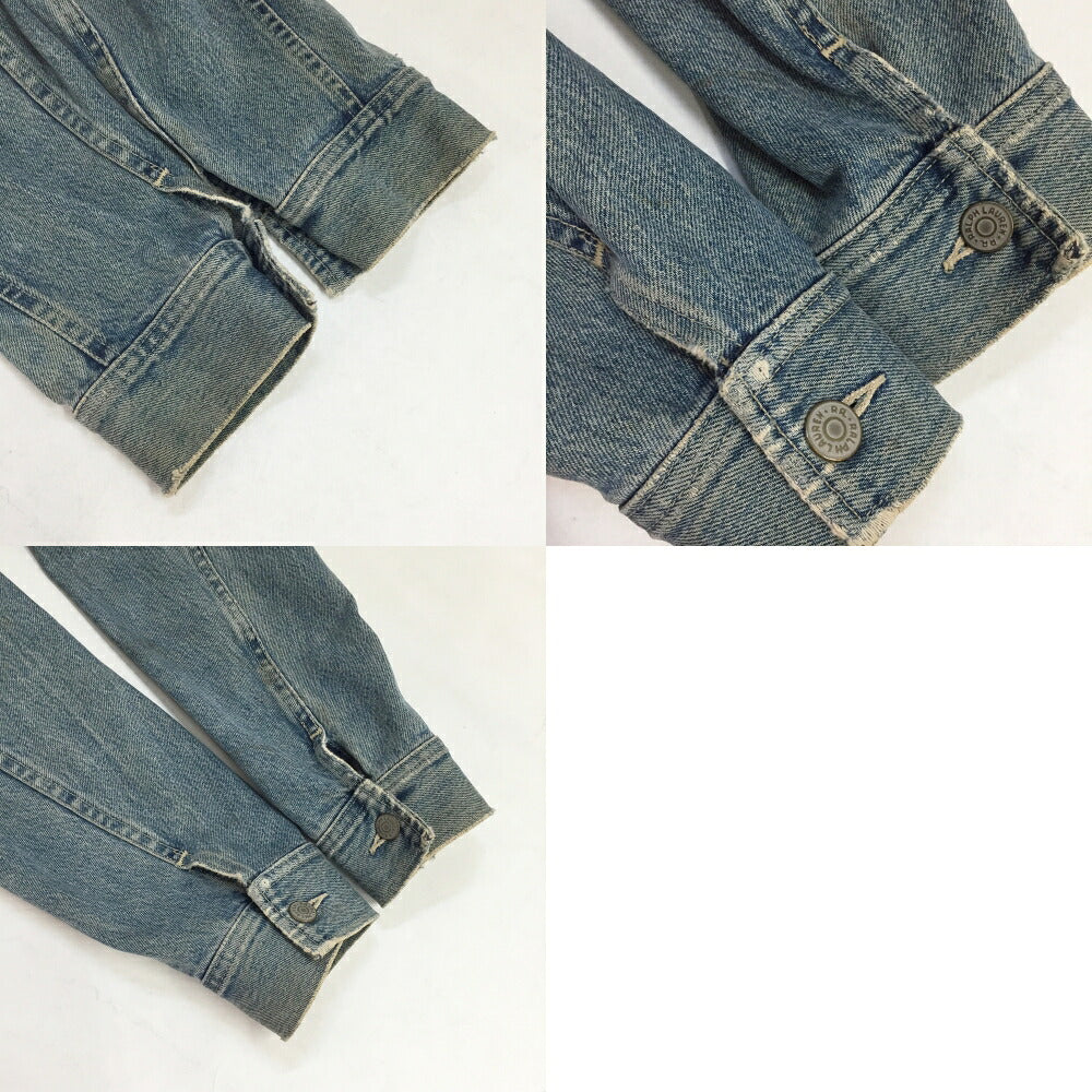 RRL 90s Cropped 3-Star Tag Denim Jacket Blue Size M