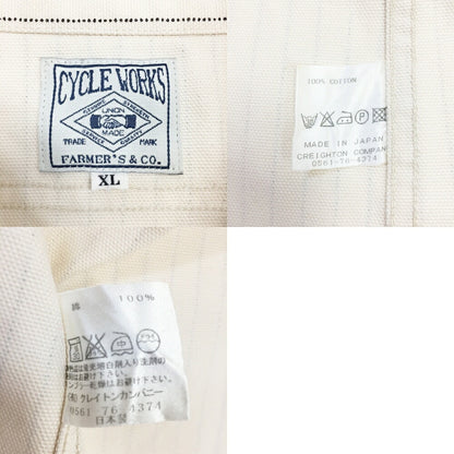 Cycle Works Long Sleeve Wabash Shirt Ivory Size XL