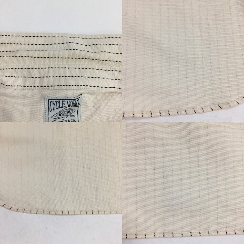 Cycle Works Long Sleeve Wabash Shirt Ivory Size XL