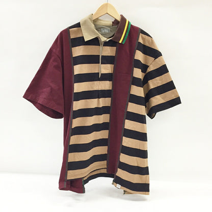 kolor / BEACON Striped Panel Polo Shirt Multi Size 3
