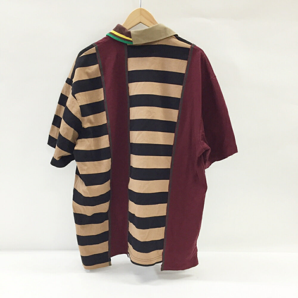 kolor / BEACON Striped Panel Polo Shirt Multi Size 3
