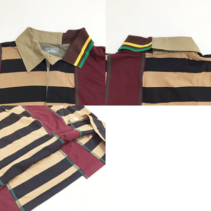 kolor / BEACON Striped Panel Polo Shirt Multi Size 3