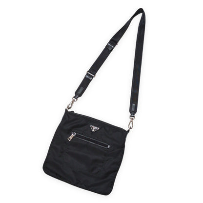 PRADA BT0715 Tessuto Nylon Shoulder Bag Black Size ONE SIZE