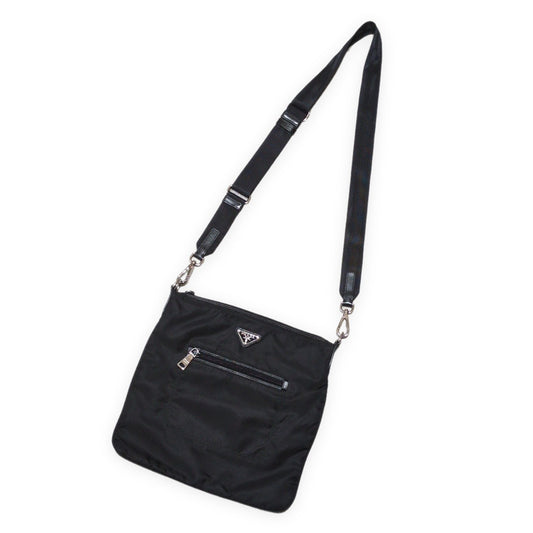 PRADA BT0715 Tessuto Nylon Shoulder Bag Black Size ONE SIZE