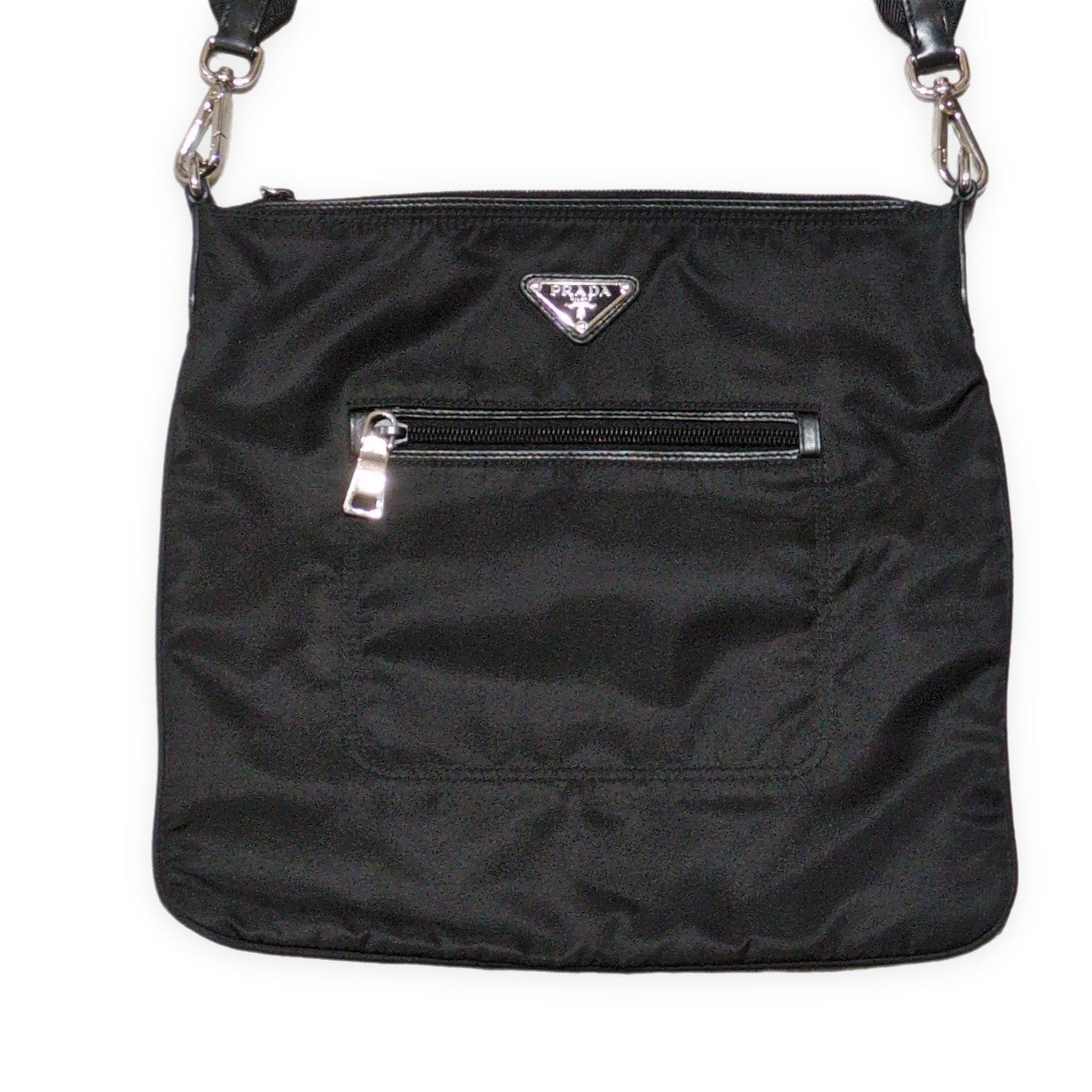 PRADA BT0715 Tessuto Nylon Shoulder Bag Black Size ONE SIZE