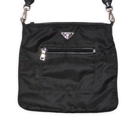 PRADA BT0715 Tessuto Nylon Shoulder Bag Black Size ONE SIZE