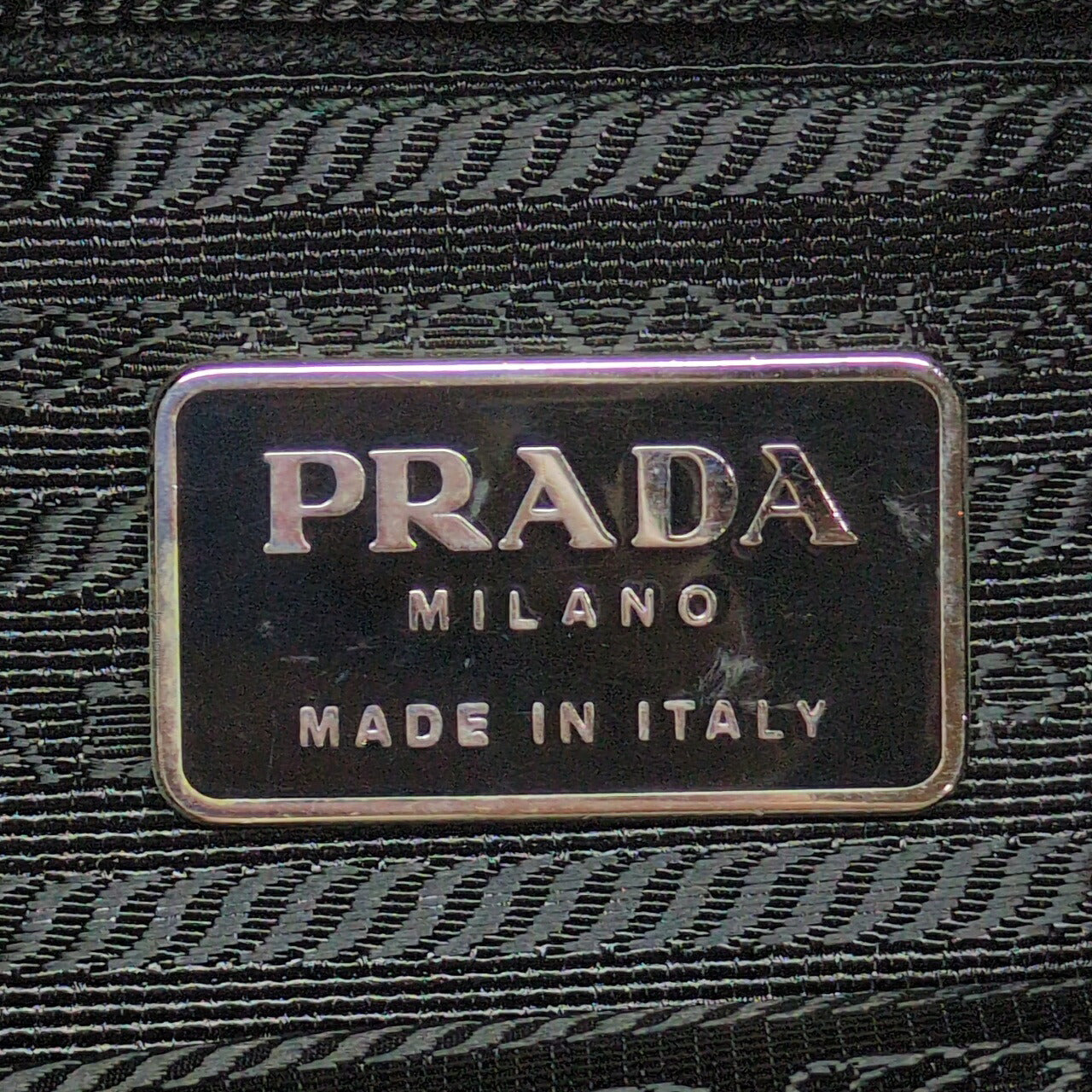 PRADA BT0715 Tessuto Nylon Shoulder Bag Black Size ONE SIZE
